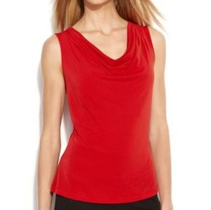 Calvin Klein XL Red Sleveless Top NWT